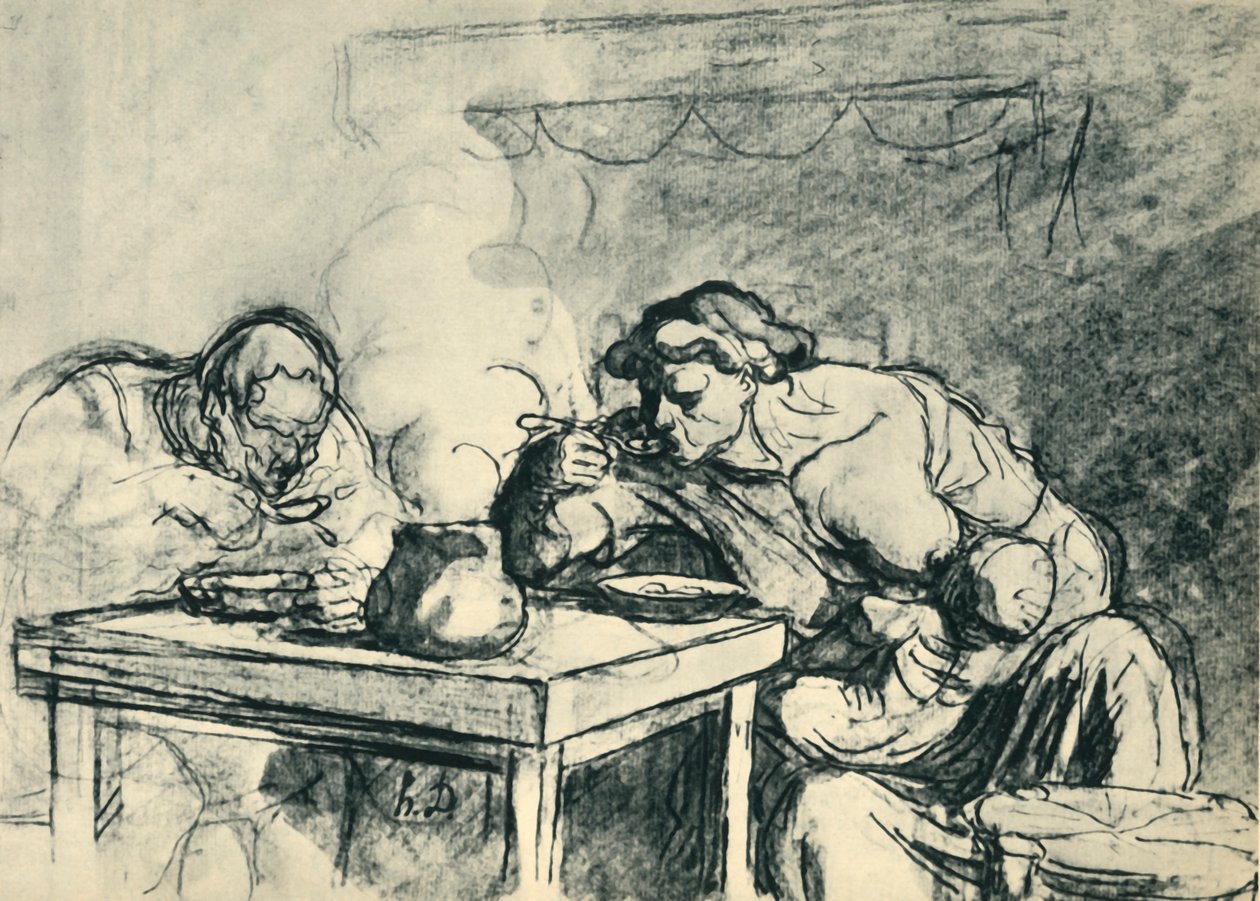 Soppan, c1862-1865, 1943. av Honoré Daumier