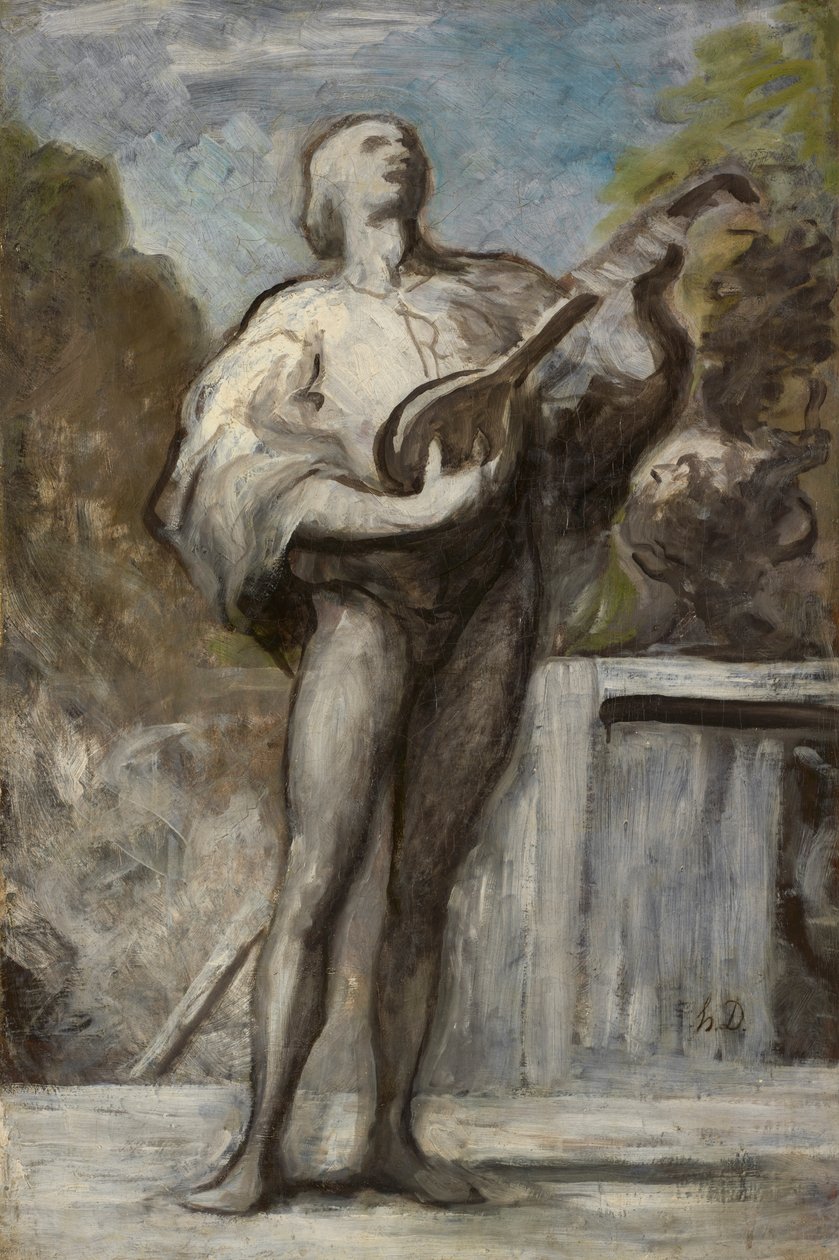 Trubaduren av Honoré Daumier