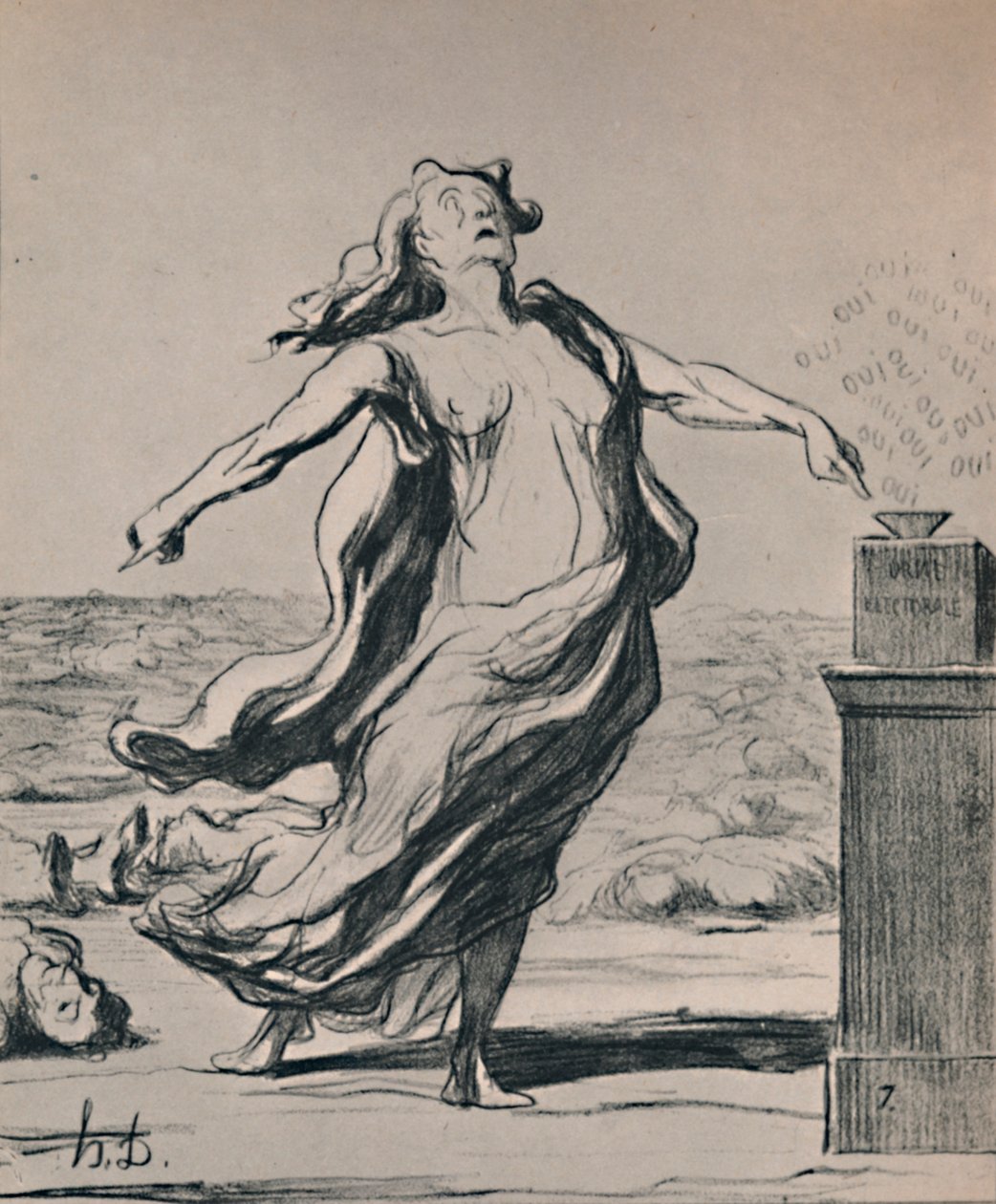 Detta har dödat det, 1871, 1946 av Honoré Daumier