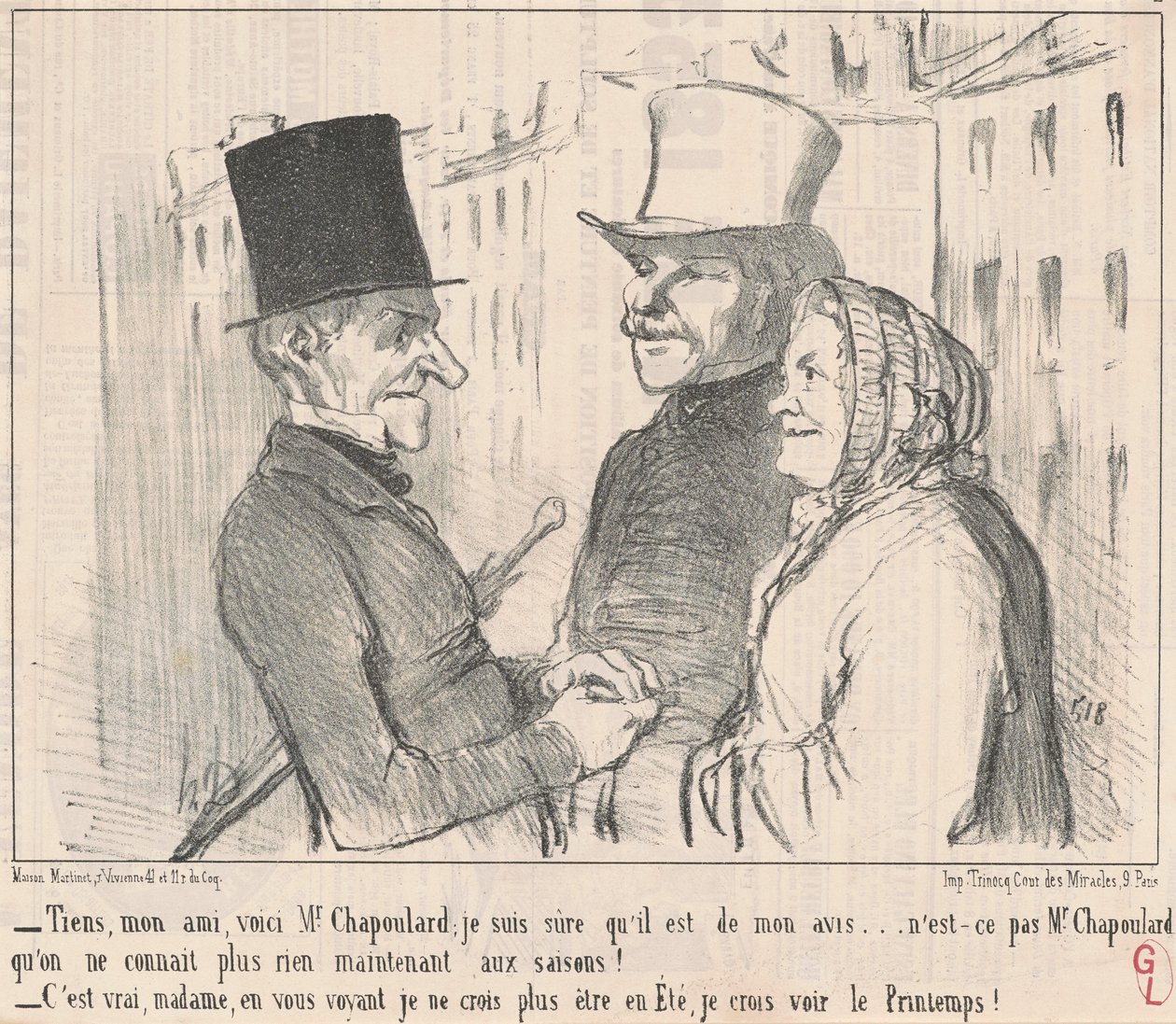 Här, min vän, här är Mr Chapoulard... av Honoré Daumier