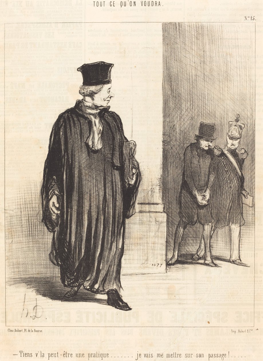 Här kanske en övning av Honoré Daumier