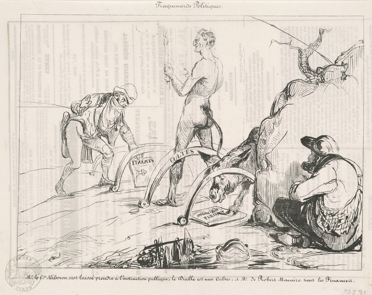 Politiska fällor av Honoré Daumier