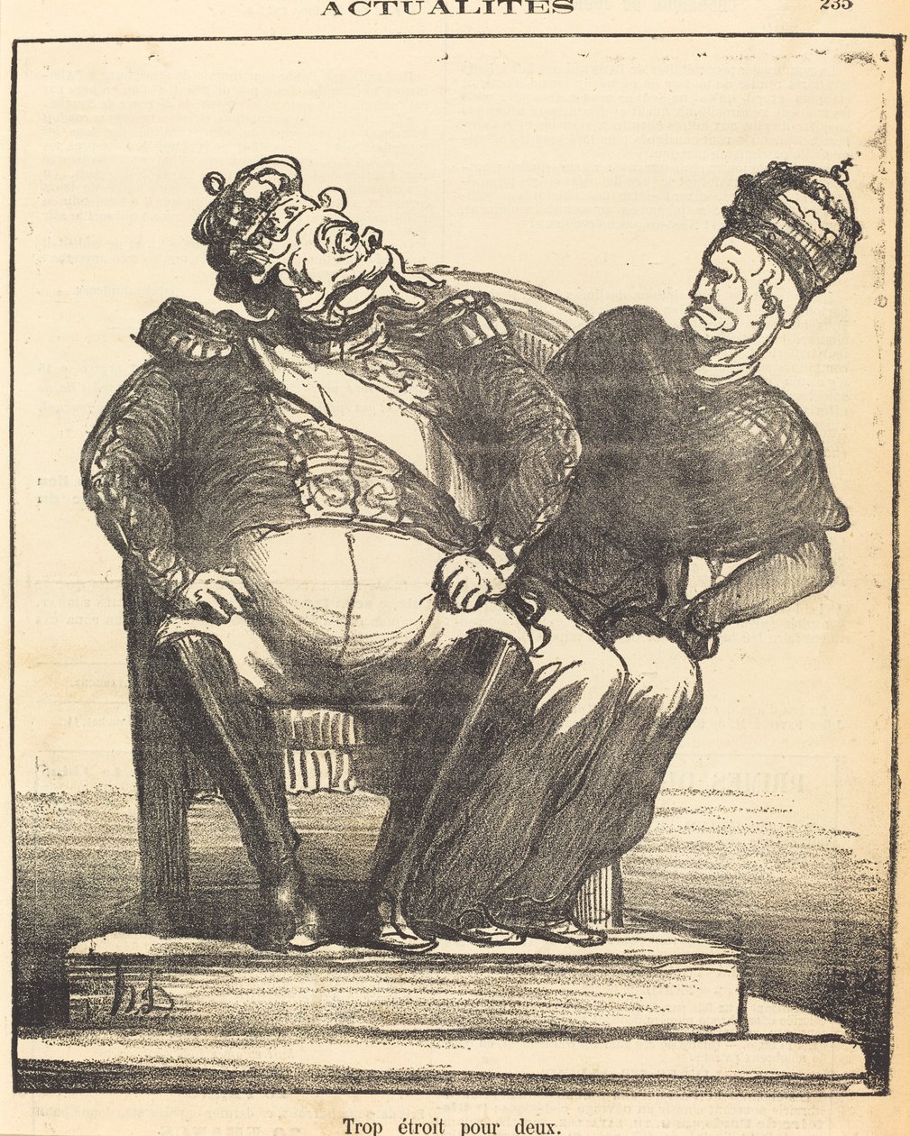 För smal för två av Honoré Daumier