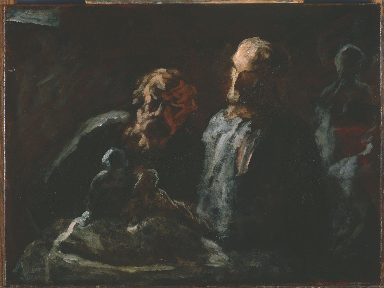 Två skulptörer av Honoré Daumier