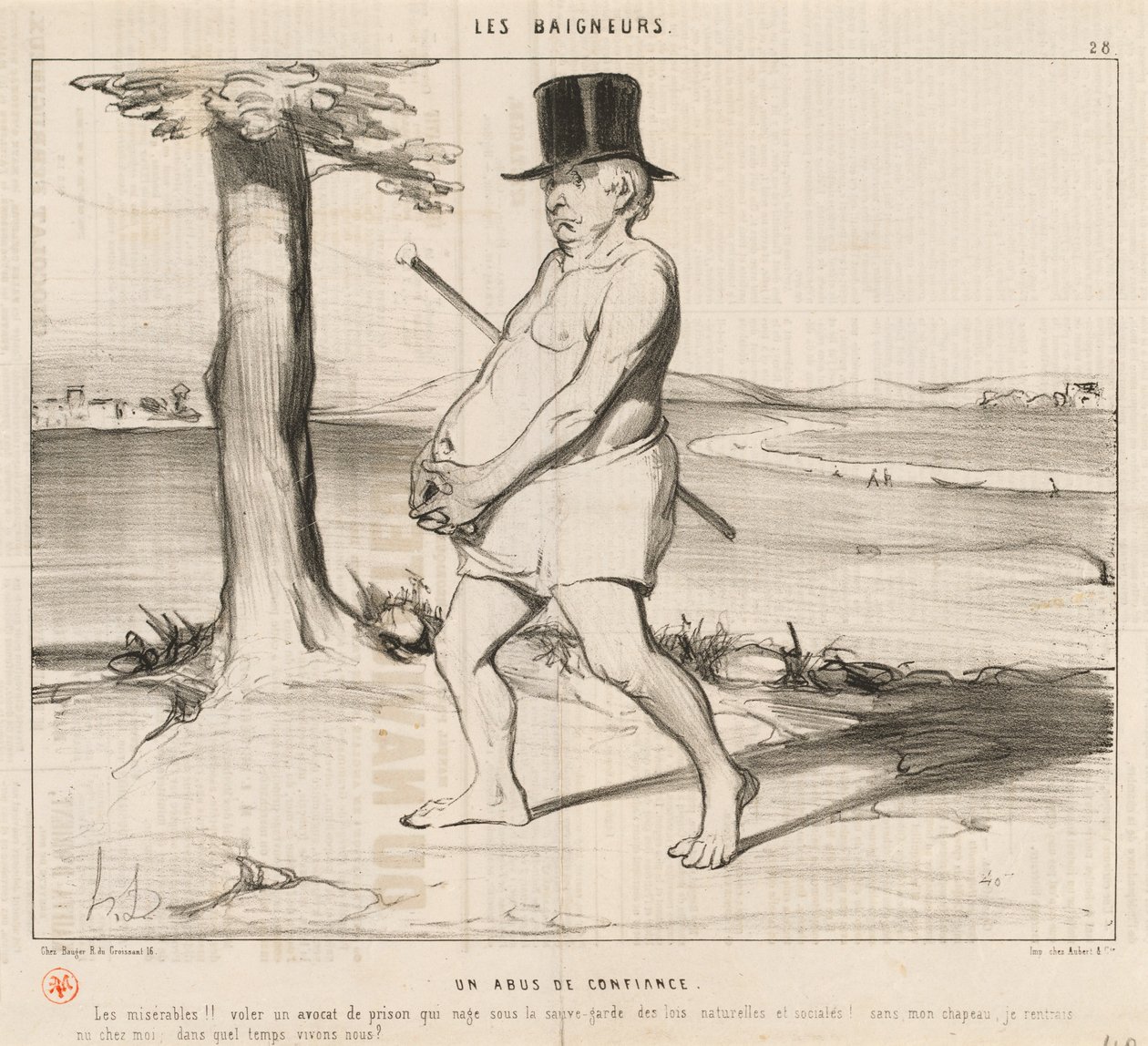 Ett förtroendebrott av Honoré Daumier