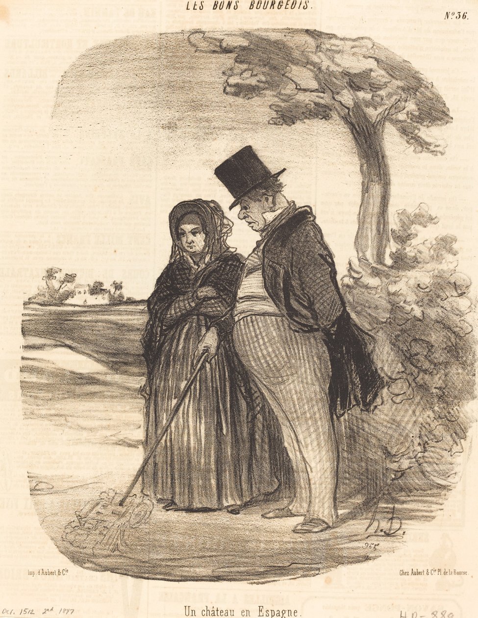 Ett slott i Spanien av Honoré Daumier