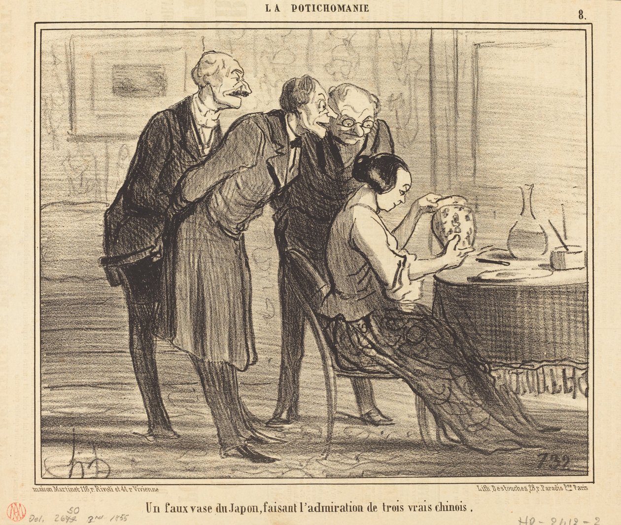 En falsk vas från Japan gör... av Honoré Daumier