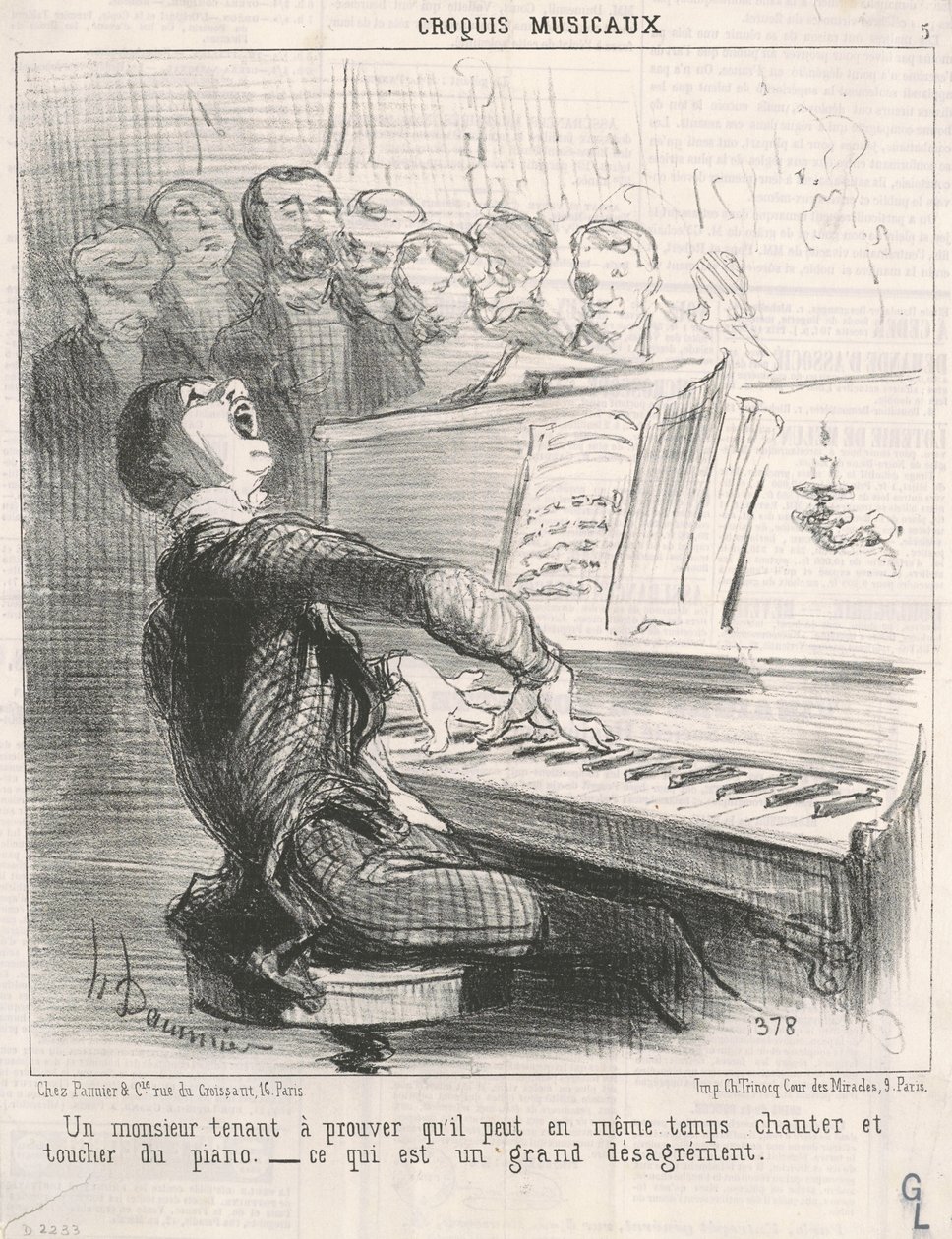 En gentleman som vill bevisa att han kan... av Honoré Daumier