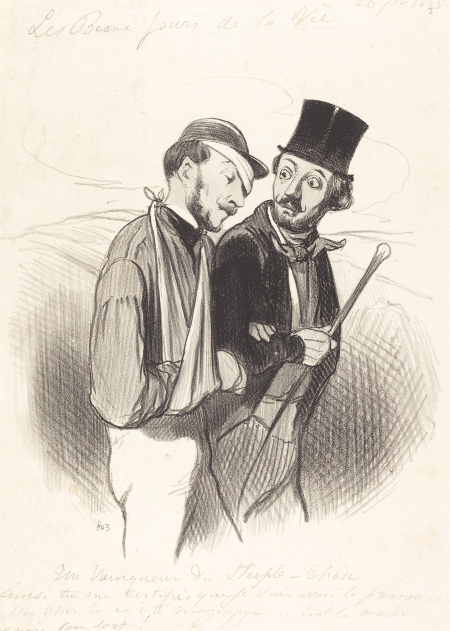En hinderloppsvinnare av Honoré Daumier