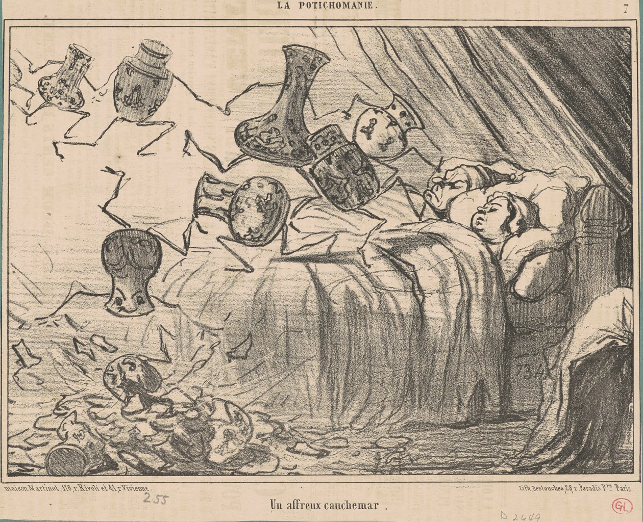 En fruktansvärd mardröm av Honoré Daumier