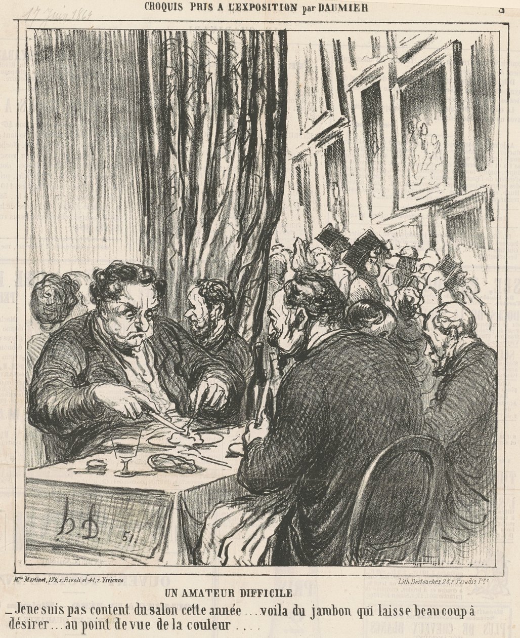 En svår amatör av Honoré Daumier
