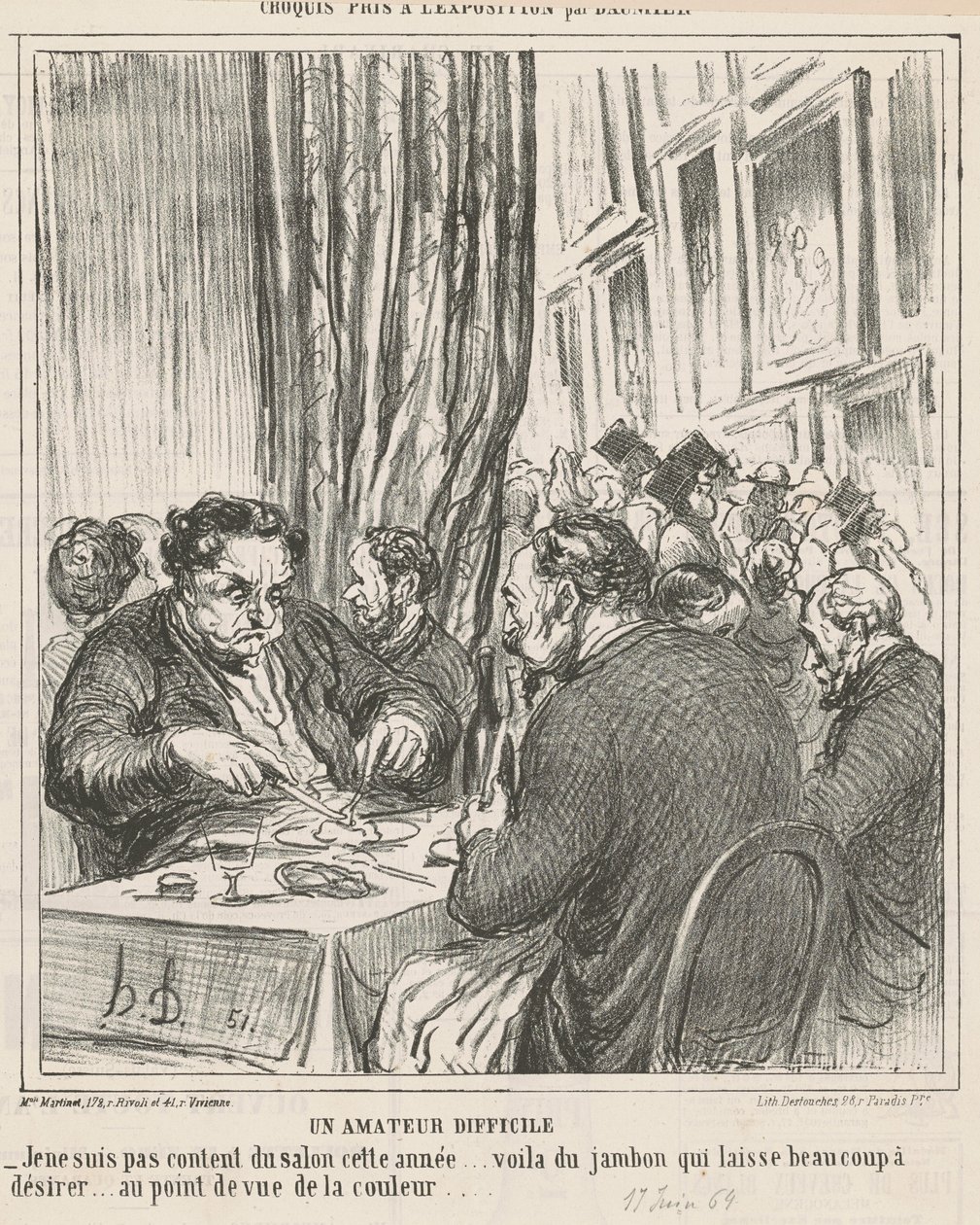 En svår amatör av Honoré Daumier