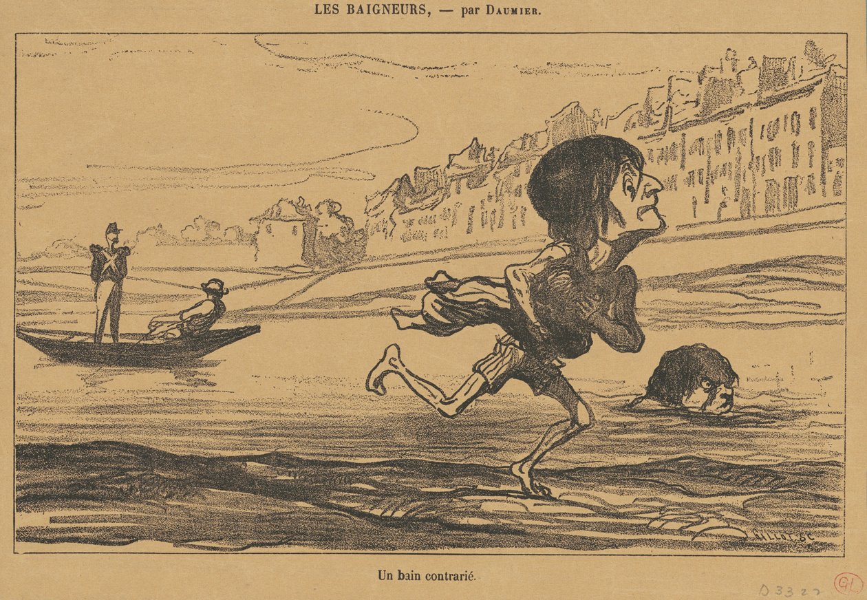 Ett upprört bad av Honoré Daumier