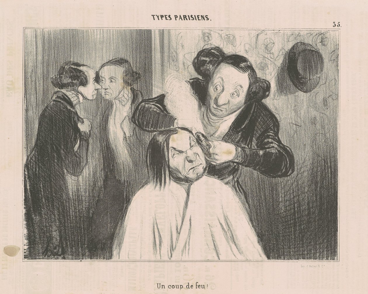 Ett skott! av Honoré Daumier