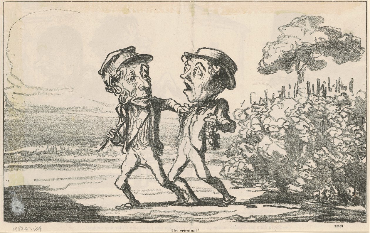 En kriminell! av Honoré Daumier