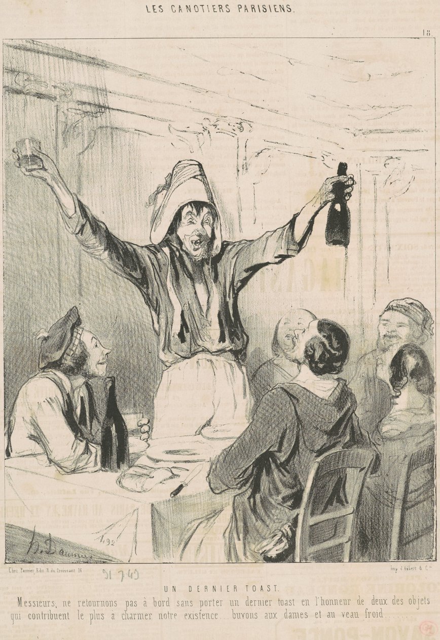 En sista skål av Honoré Daumier
