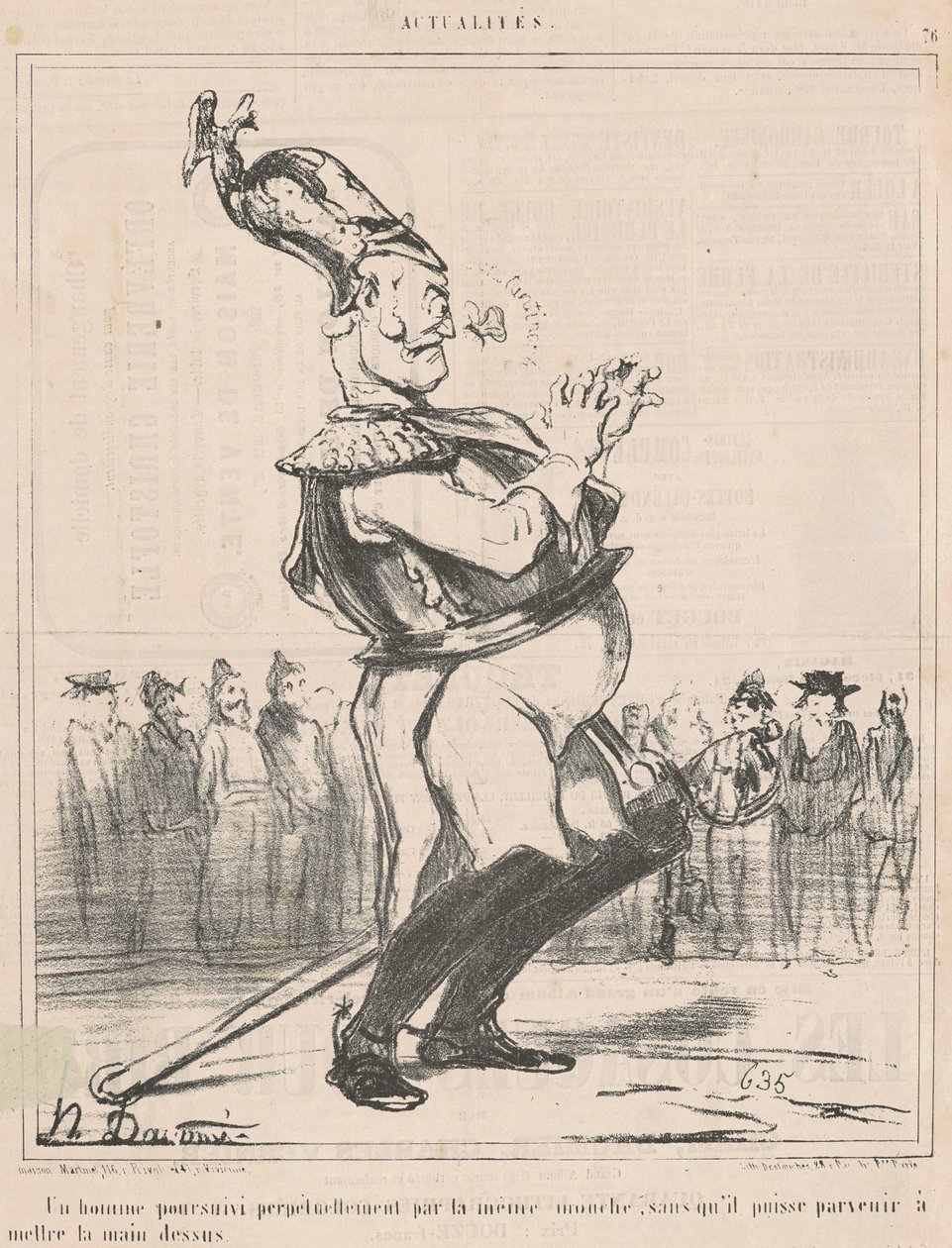 En man som jagas... av Honoré Daumier