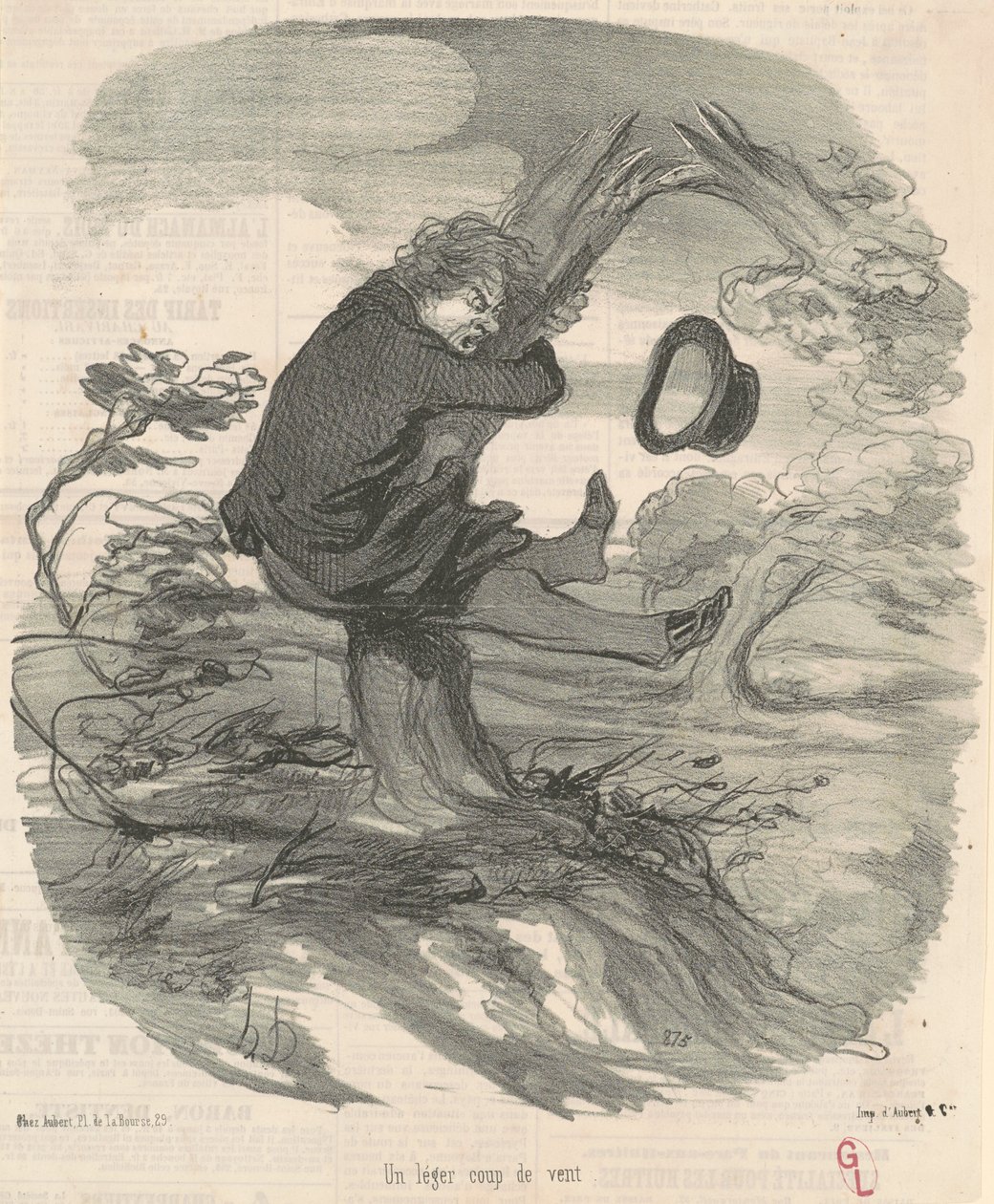En lätt vindpust av Honoré Daumier