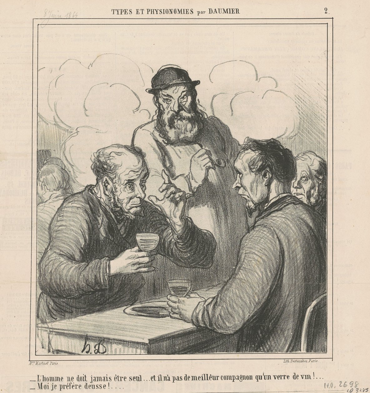 En filosof av Honoré Daumier