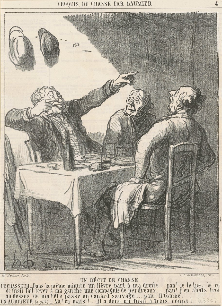 En jaktsaga av Honoré Daumier