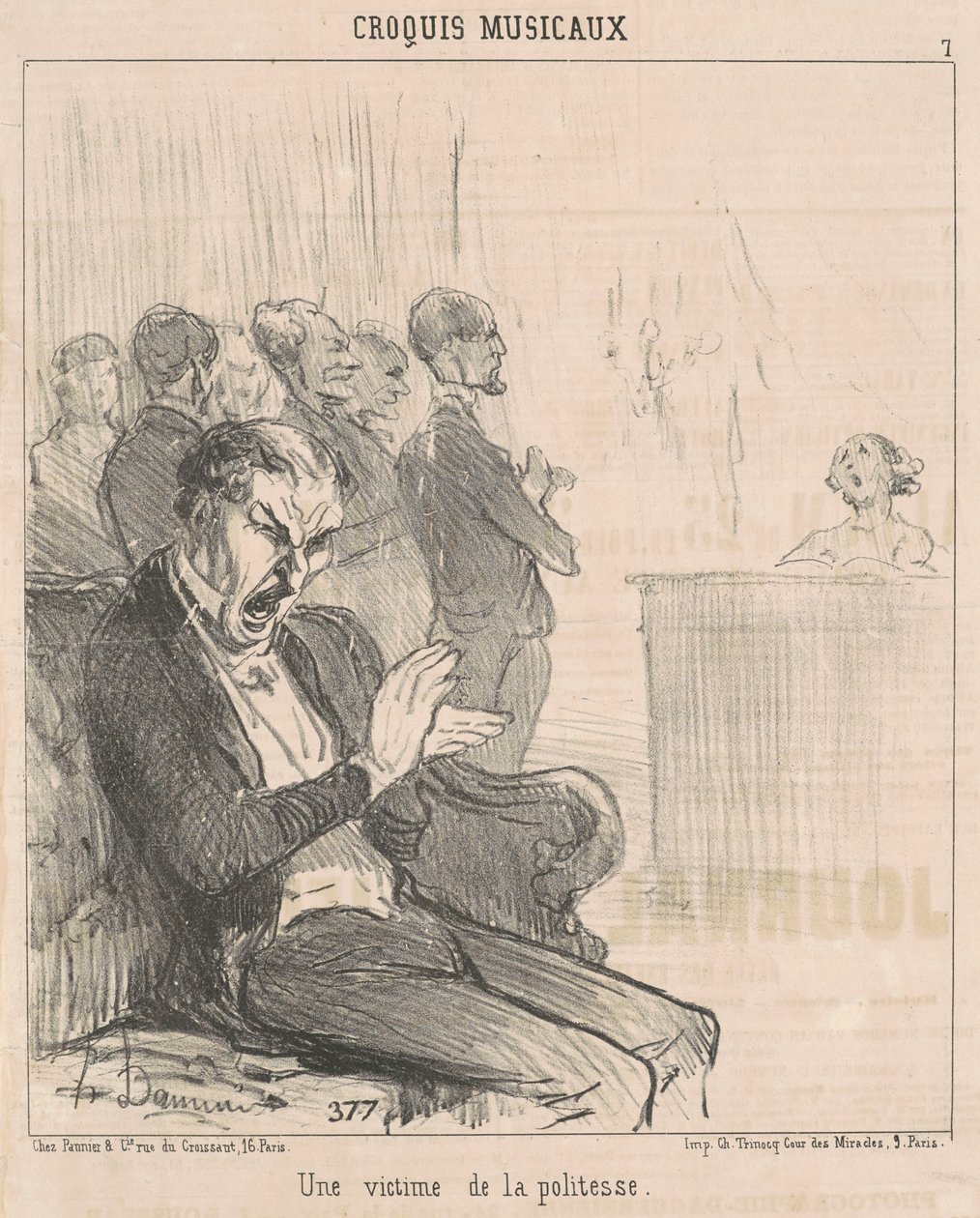 Ett offer för artighet av Honoré Daumier