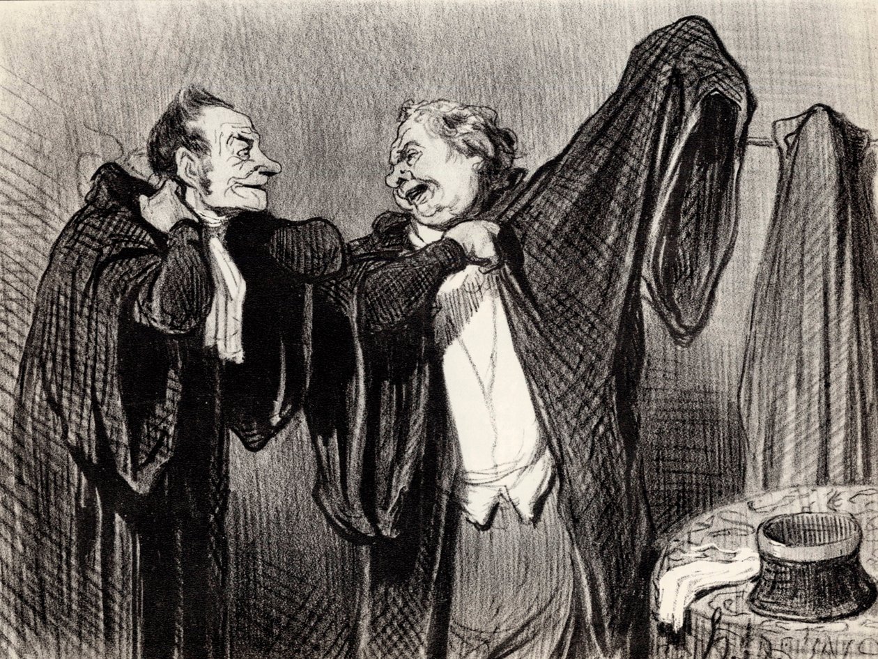 Under kollegor, 1845-1848. av Honoré Daumier