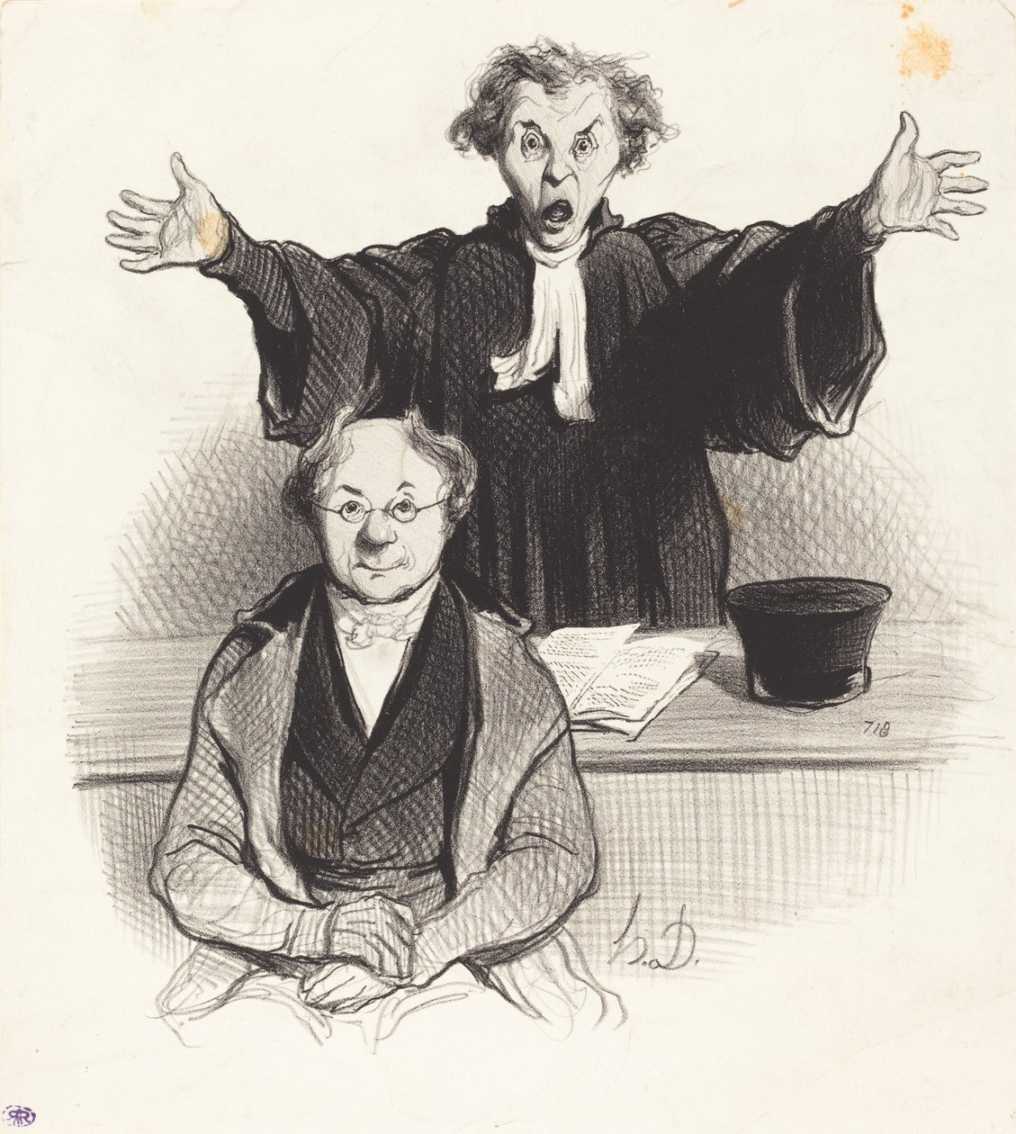 En begäran om separation av Honoré Daumier