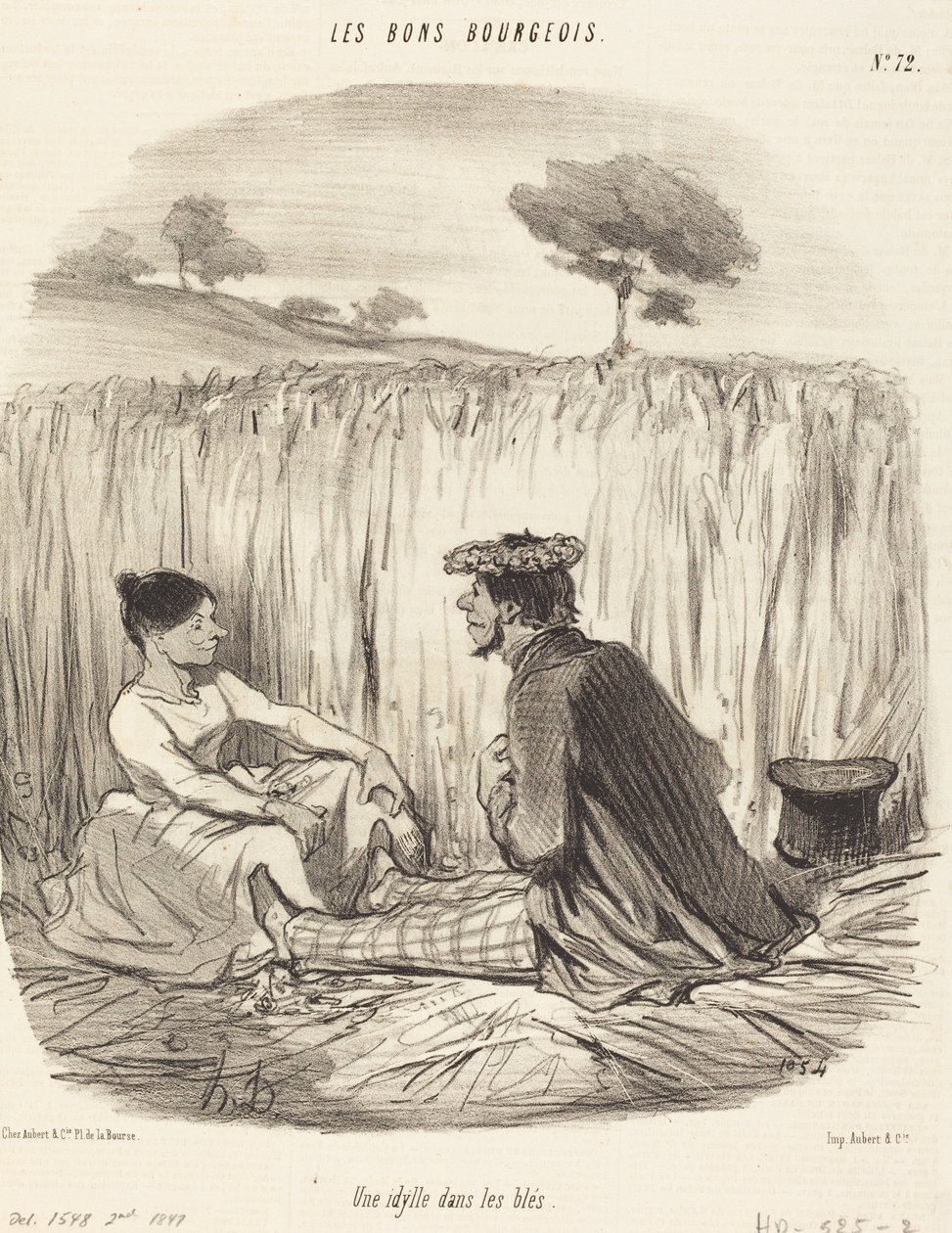 En idyll i vetet av Honoré Daumier