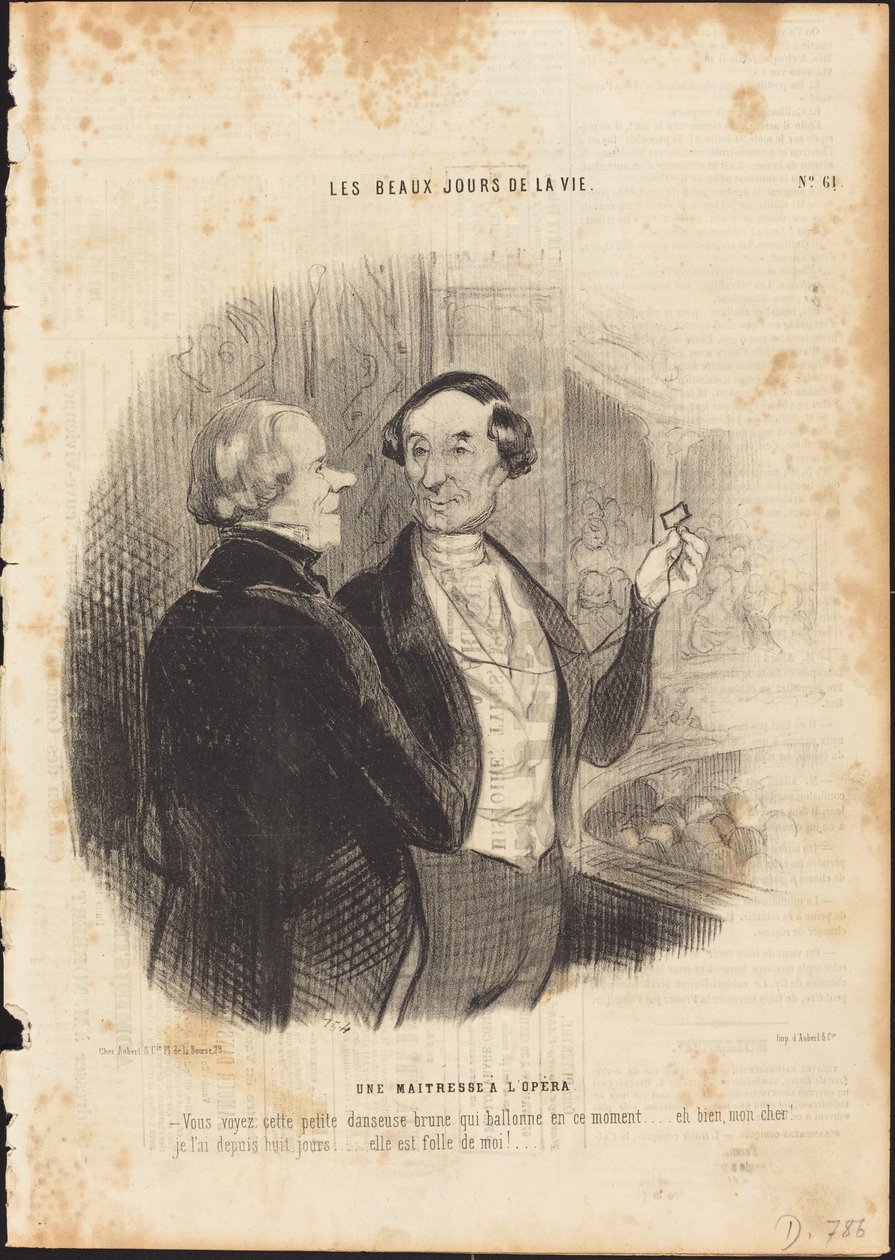 En älskarinna på operan av Honoré Daumier