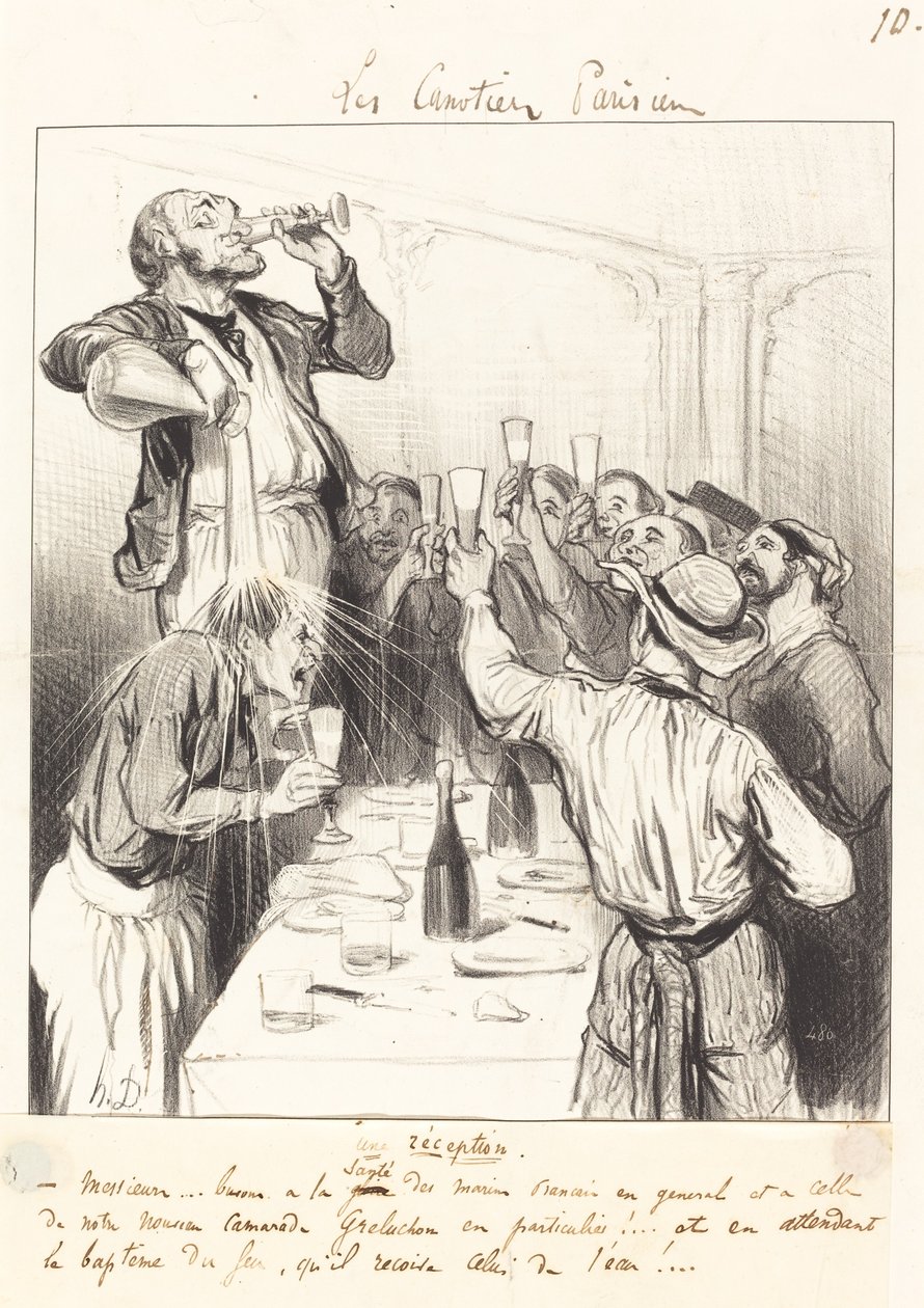 En mottagning av Honoré Daumier