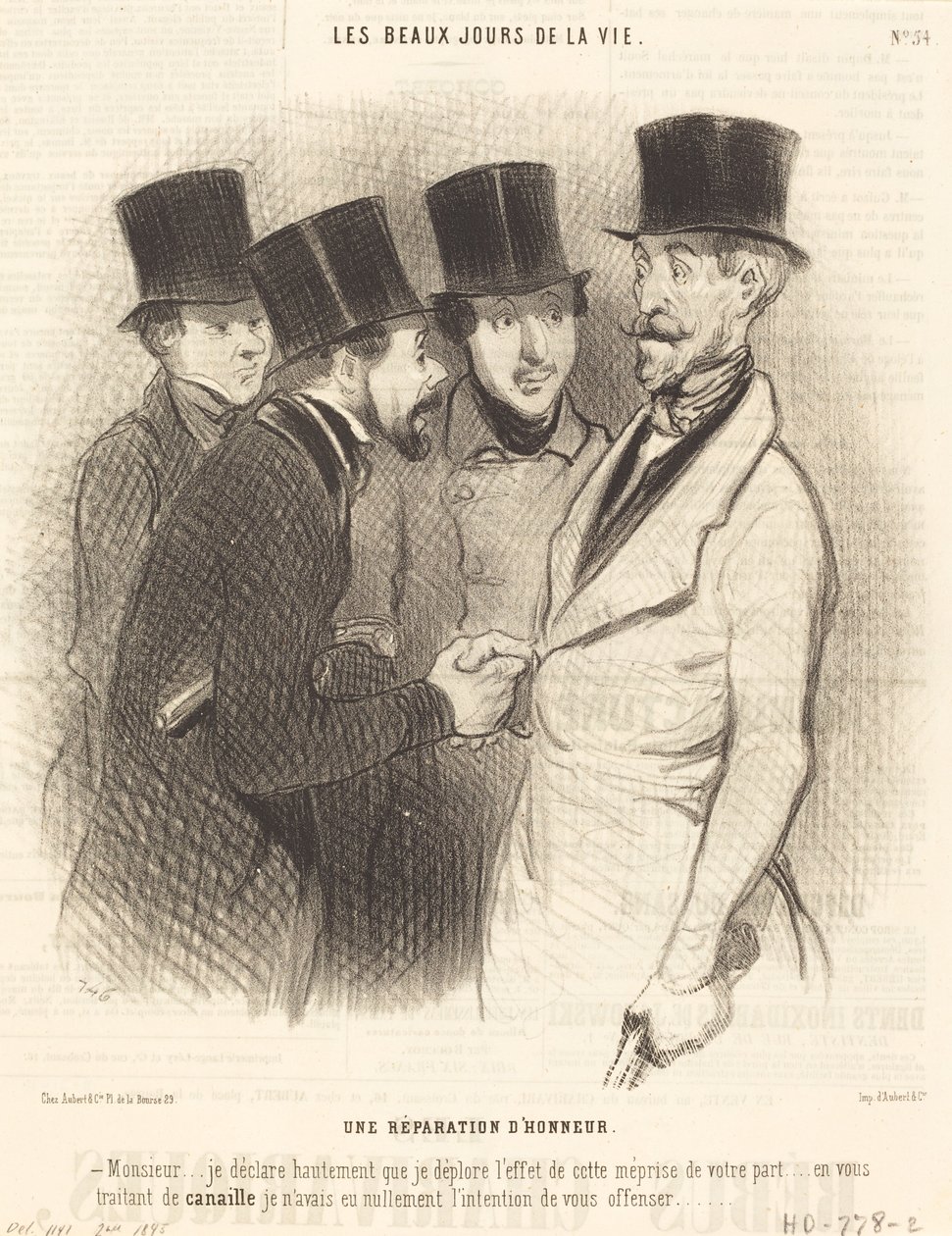 En hedersersättning av Honoré Daumier