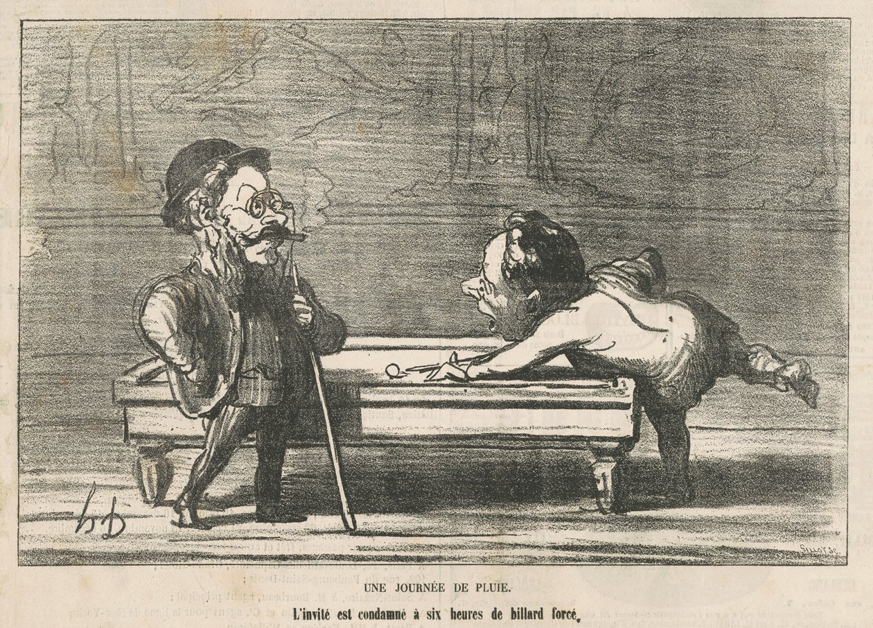 En regnig dag av Honoré Daumier