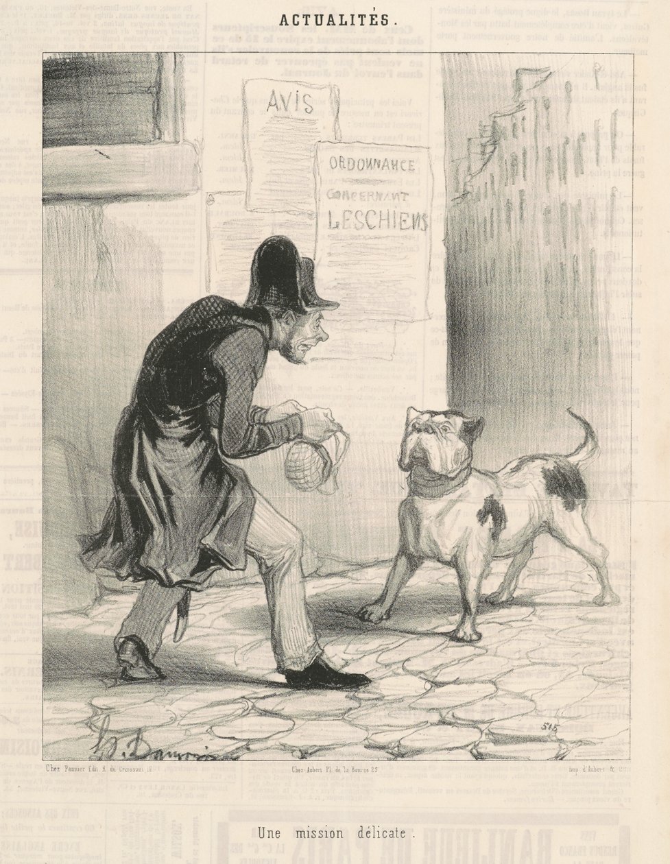 Ett delikat uppdrag av Honoré Daumier