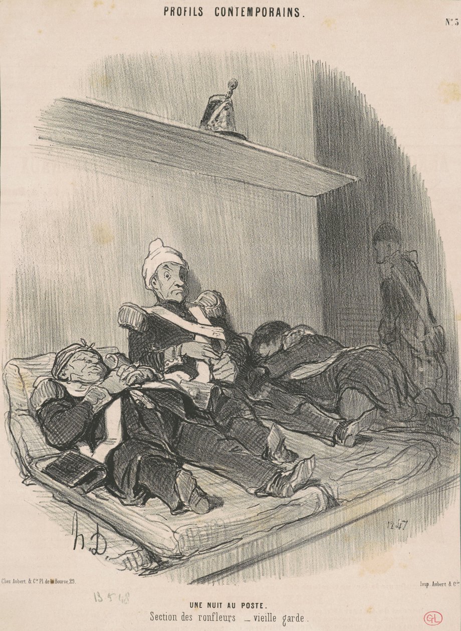 En natt på posten av Honoré Daumier