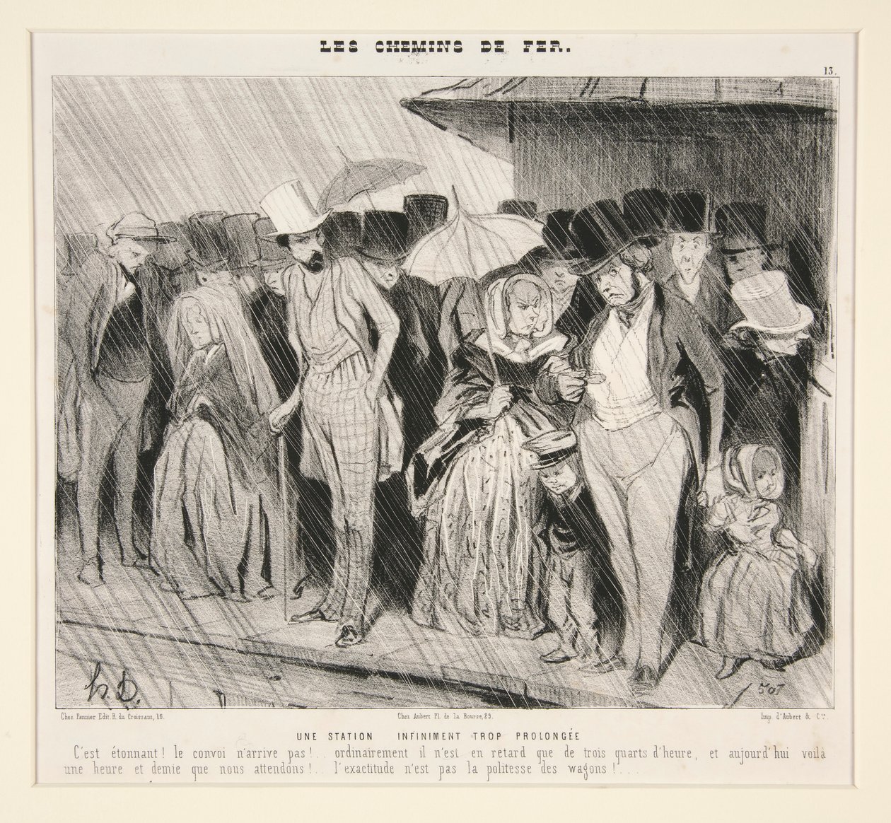 En oändligt lång station: C av Honoré Daumier