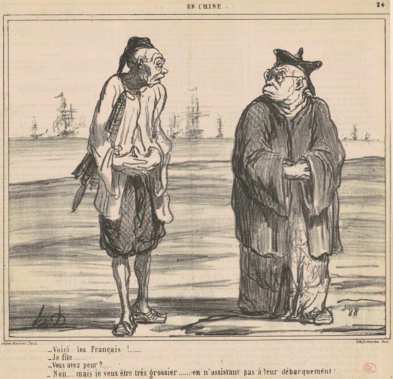 Här kommer fransmännen! ... jag dotter ... av Honoré Daumier