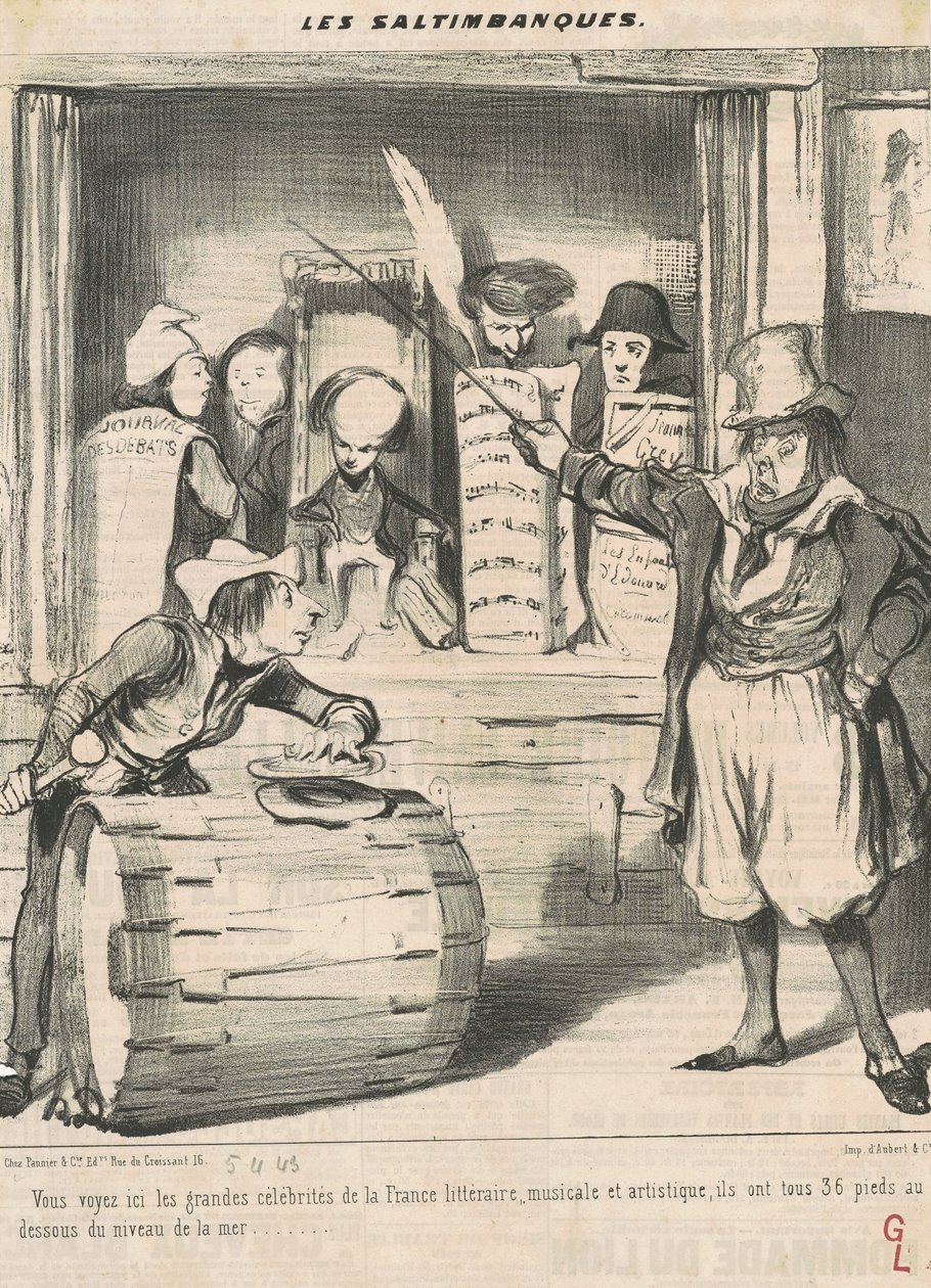 Du ser här de stora kändisarna... av Honoré Daumier
