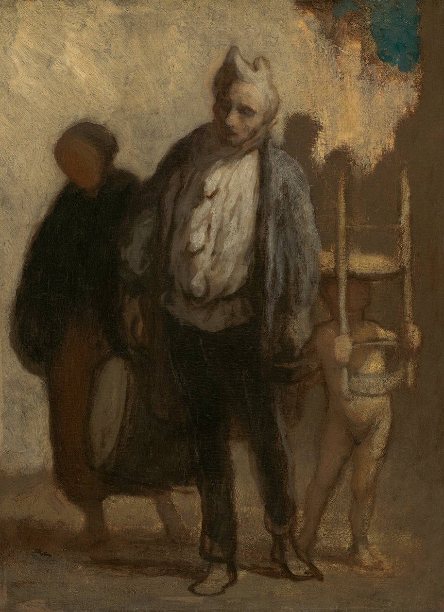 Vandrande akrobater av Honoré Daumier