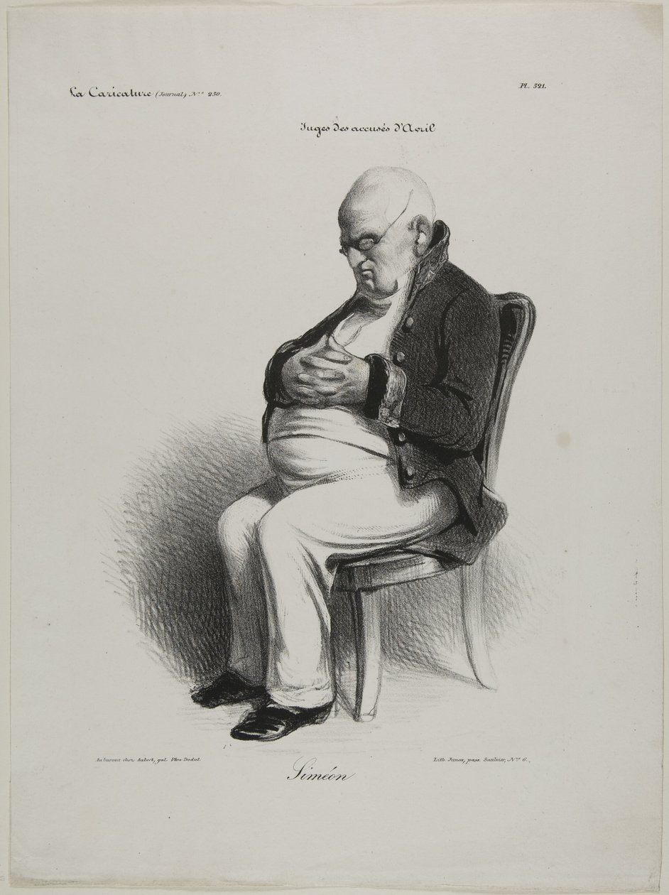 Simeon, plåt 521 av Honoré Victorin Daumier