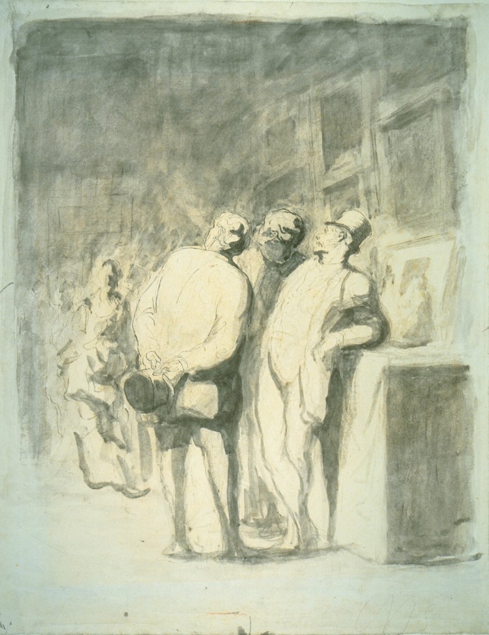 De tre konnässörerna av Honoré Victorin Daumier