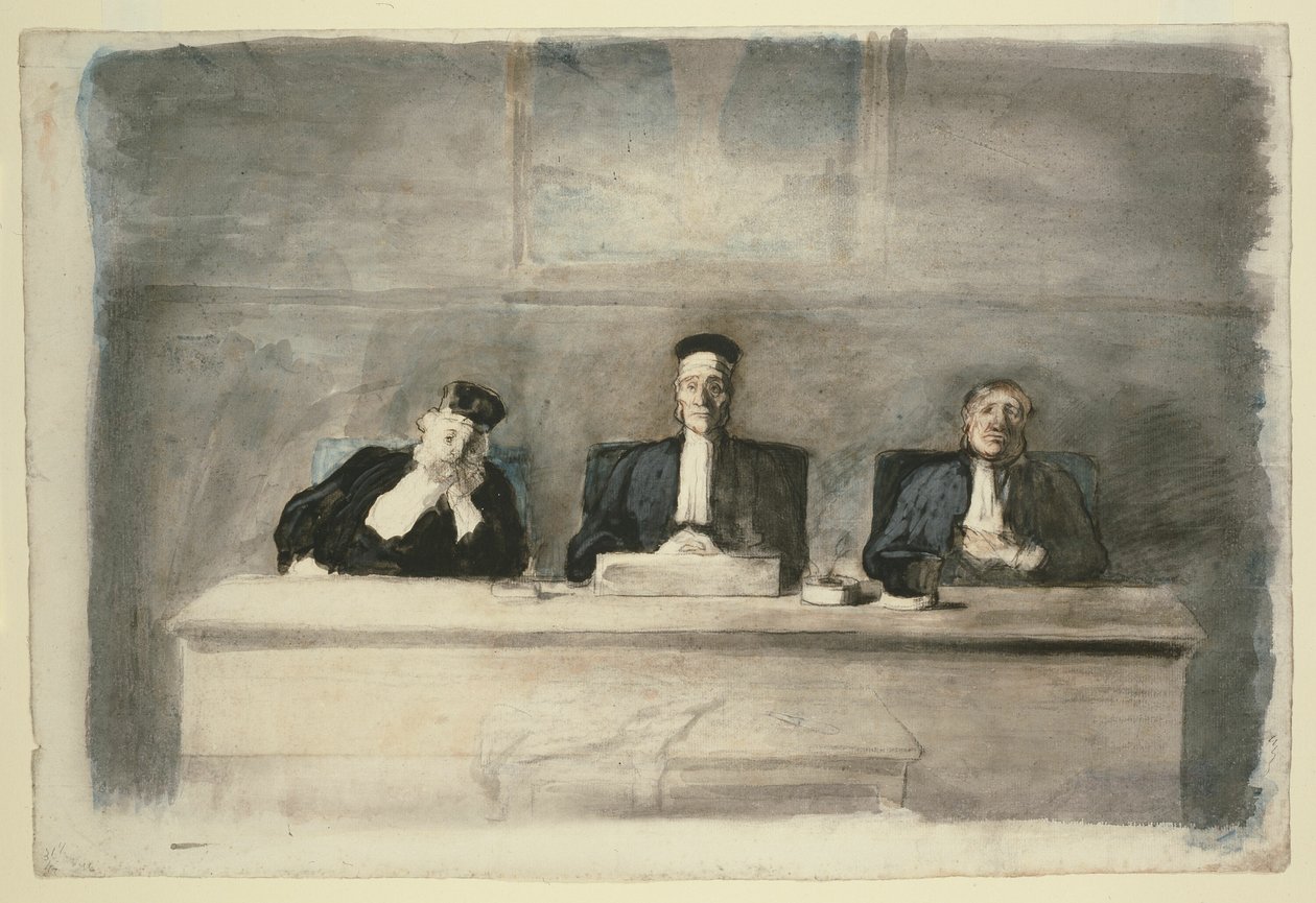 De tre domarna av Honoré Victorin Daumier