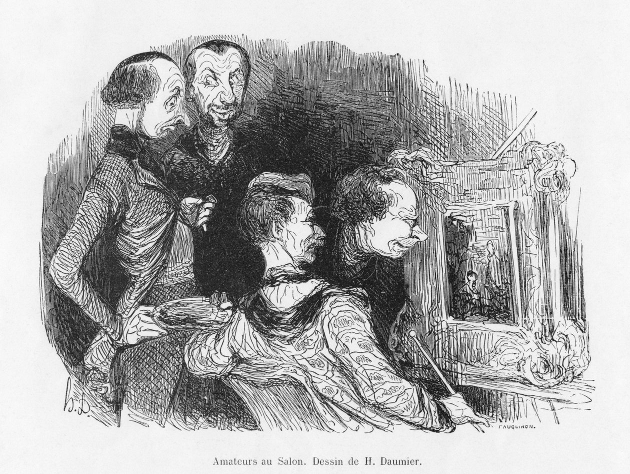 Amatörer på salongen av Honoré Daumier