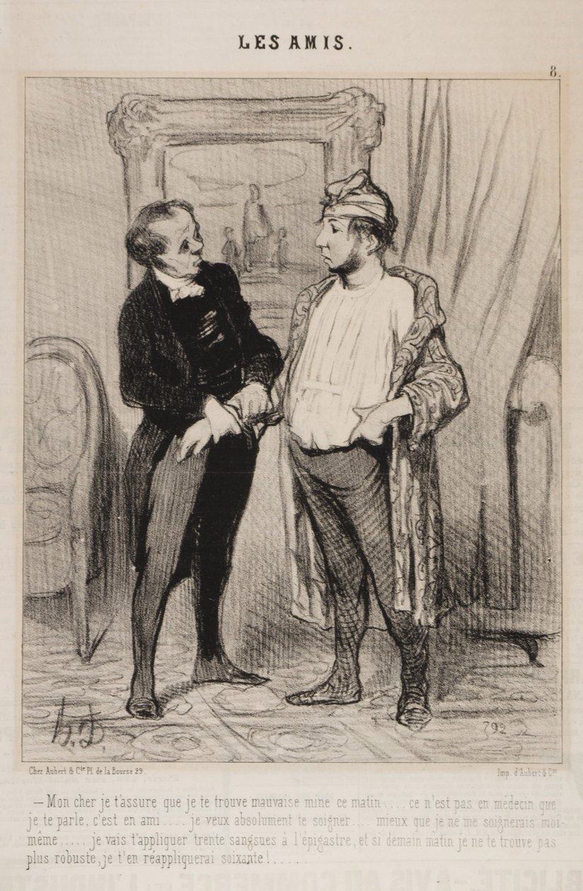 Min kära, jag försäkrar dig att jag tycker att du ser dålig ut i morse... av Honoré Daumier