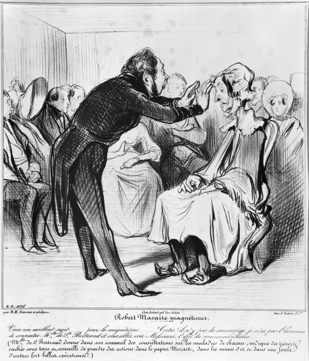 Robert Macaire hypnotiserar av Honoré Daumier