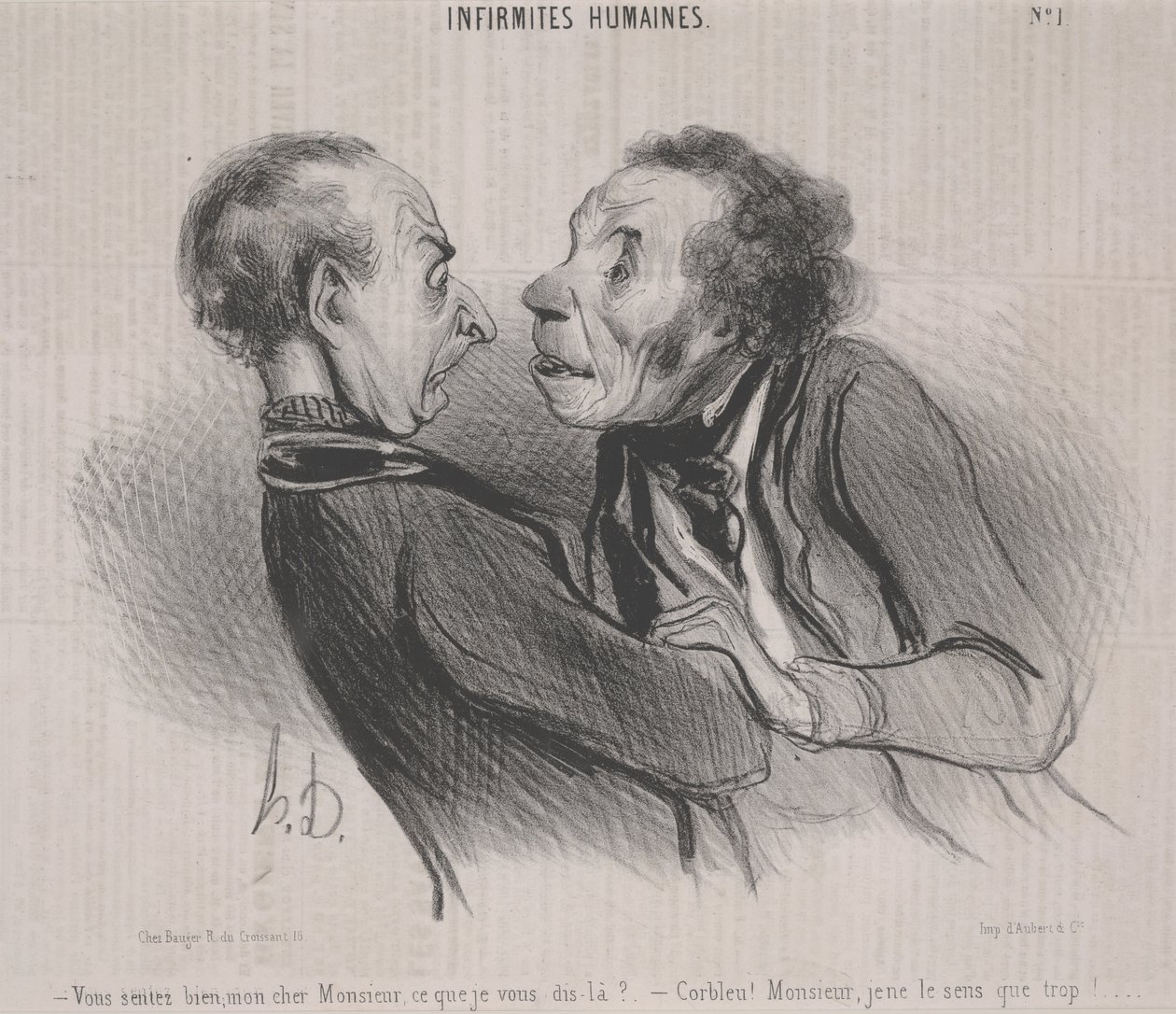 Mänskliga svagheter, nej. 1 av Honoré Daumier