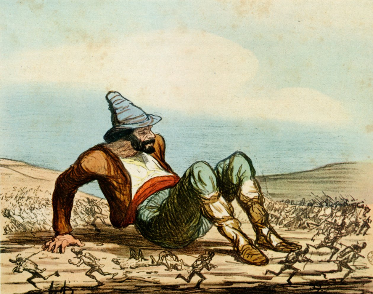 "The Awakening of Italy" av Honoré Daumier
