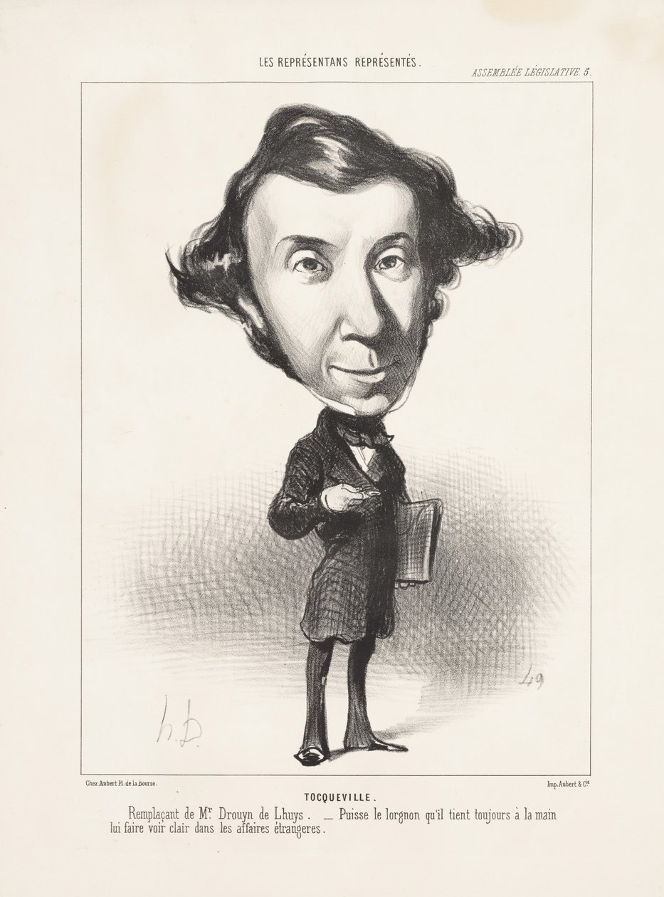 Tocqueville, 1849 av Honoré Daumier