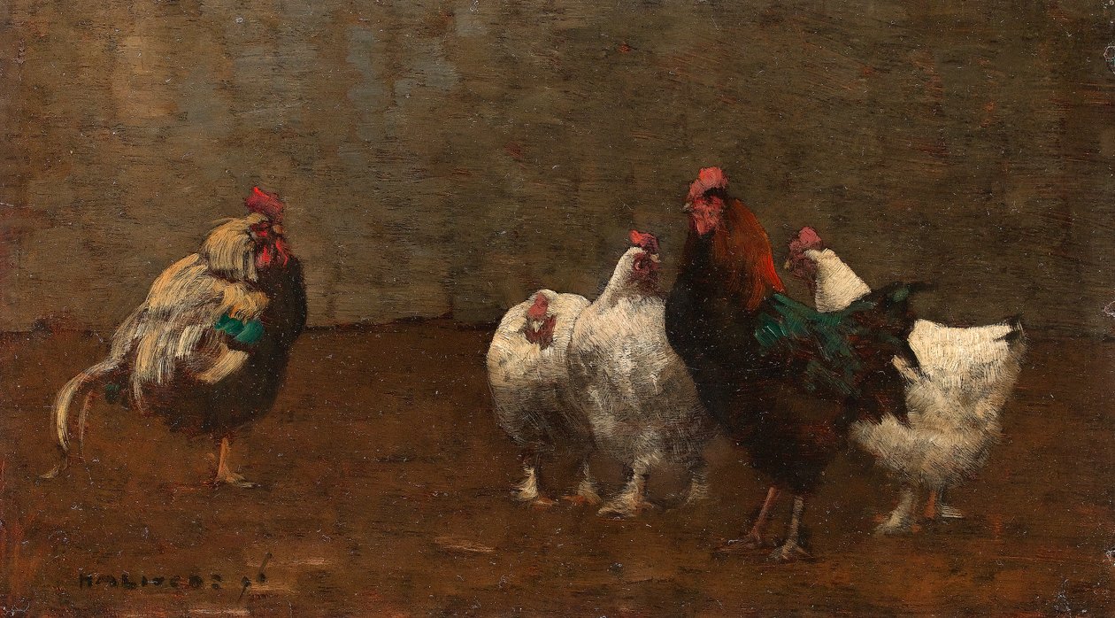 Fowls, 1896 av Horace Mann Livens