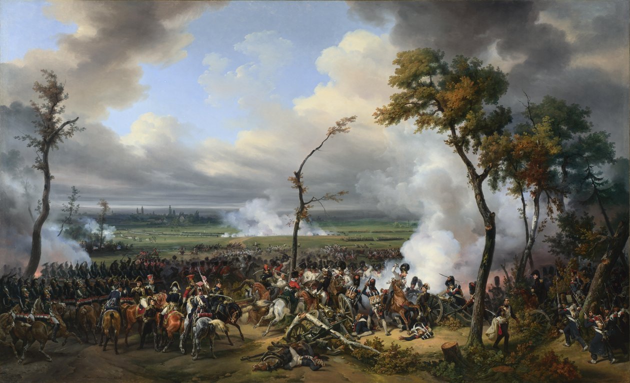 Battle of Hanau av Emile Jean Horace Vernet