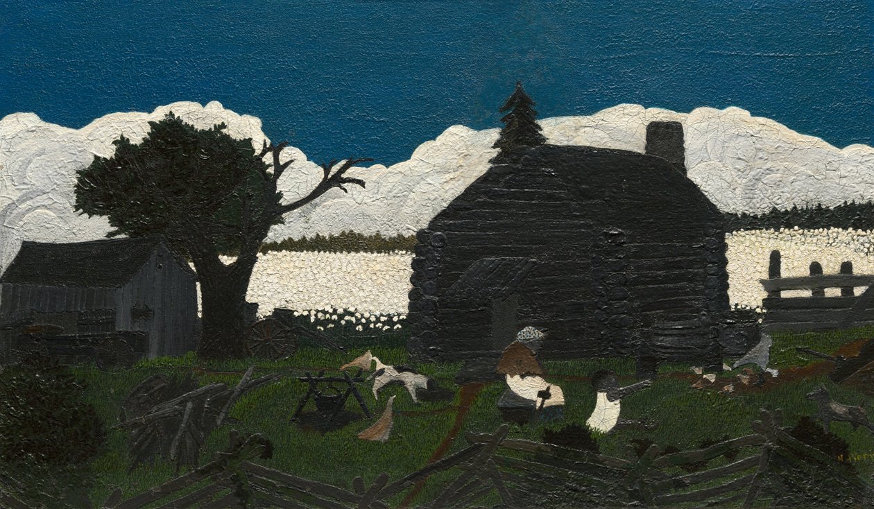Stuga i Cotton av Horace Pippin
